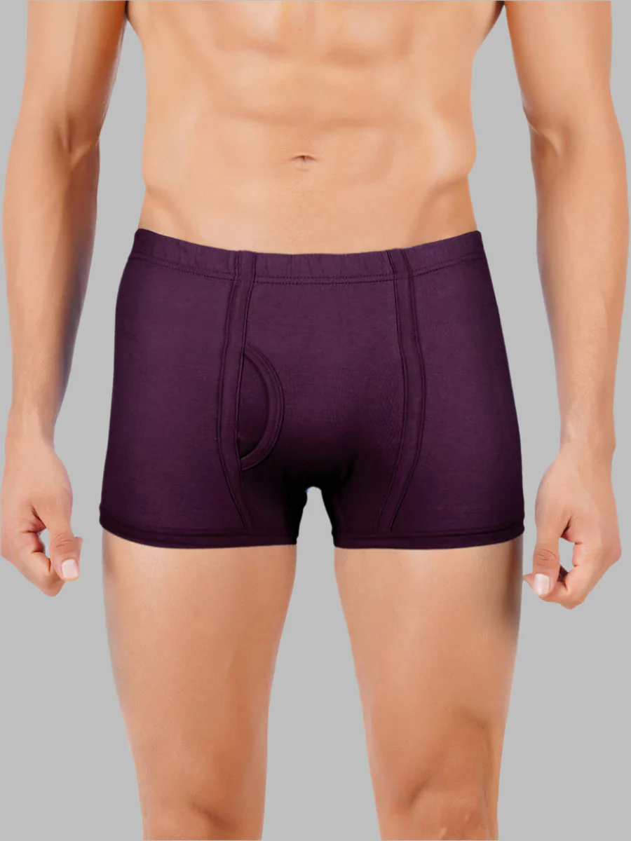 Combed Cotton Assorted Colour IE Without Pocket Trunk Vintrack (Pack of 2) - Image 2
