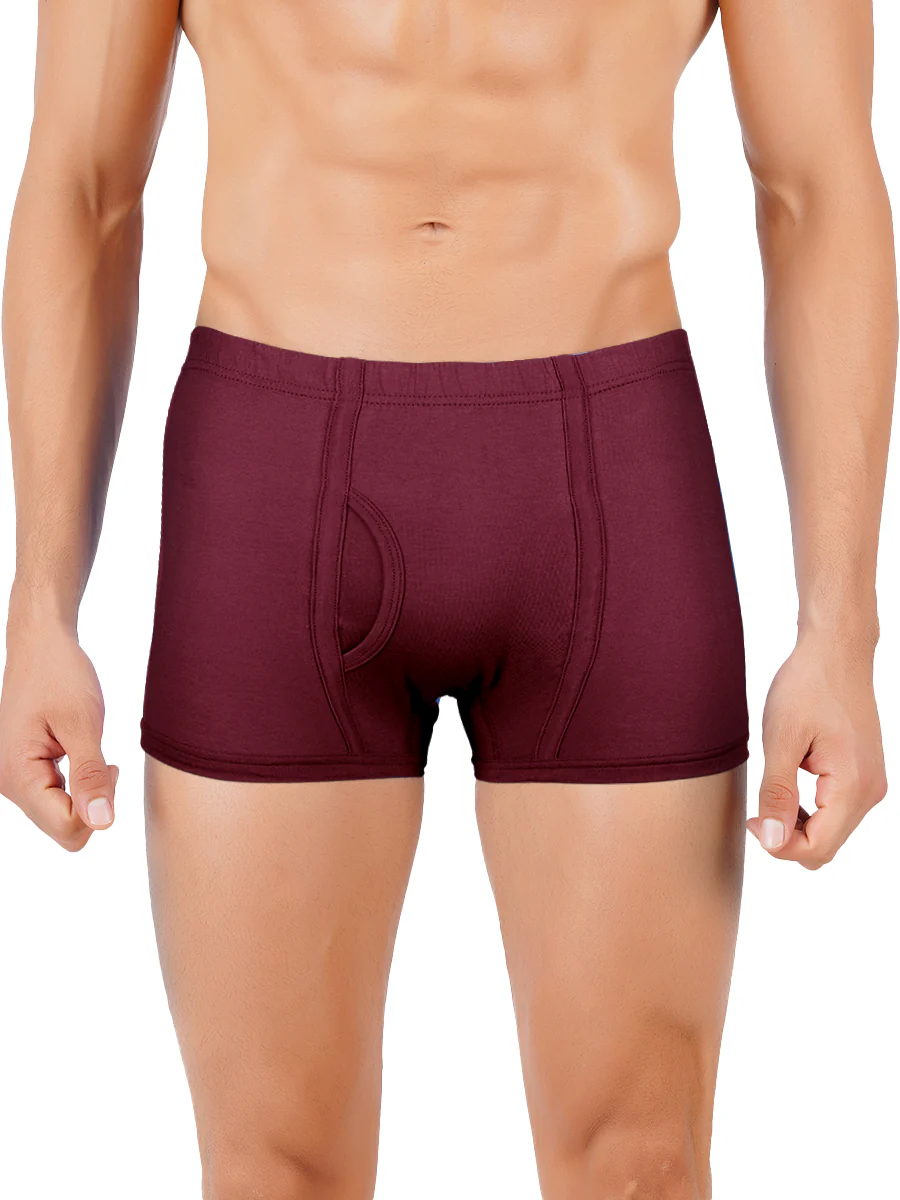 Combed Cotton Assorted Colour IE Without Pocket Trunk Vintrack (Pack of 2) - Image 3