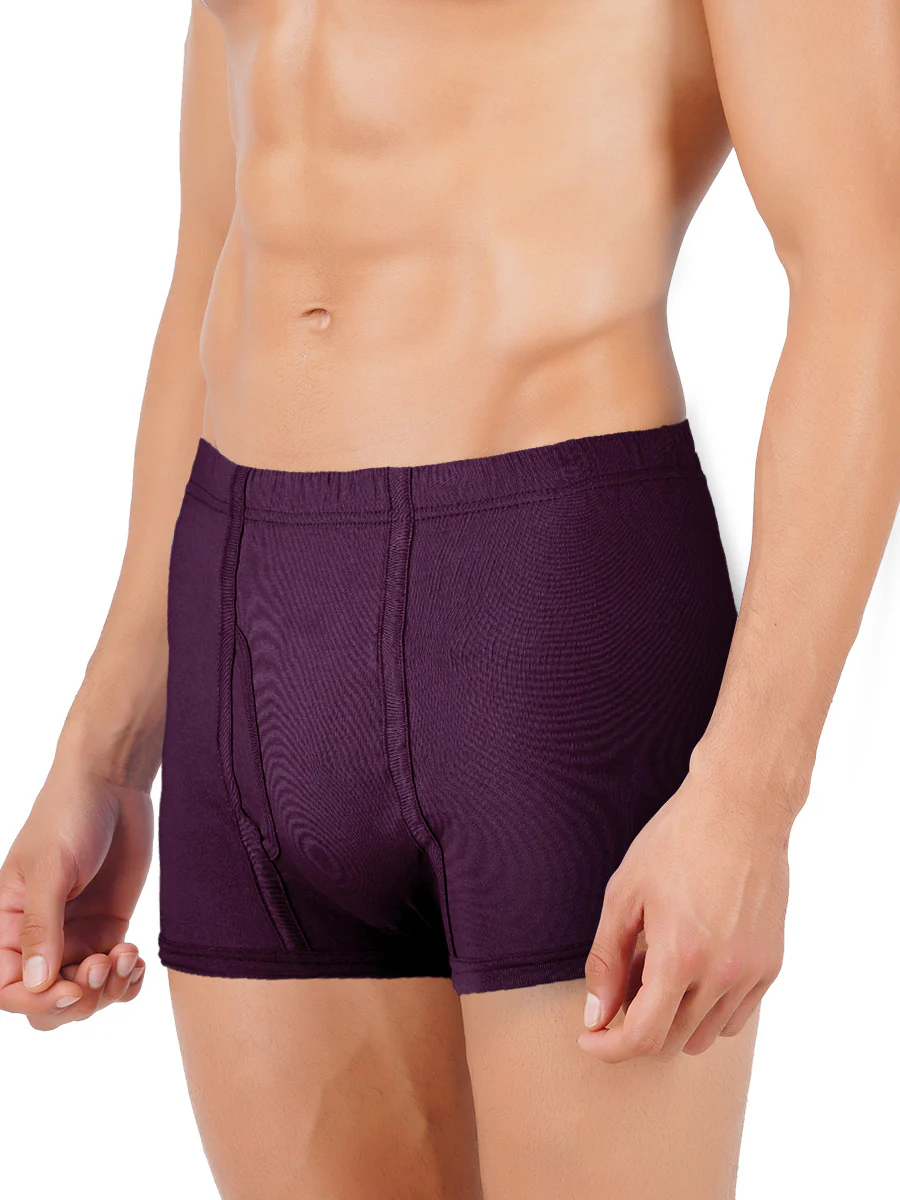 Combed Cotton Assorted Colour IE Without Pocket Trunk Vintrack (Pack of 2) - Image 5