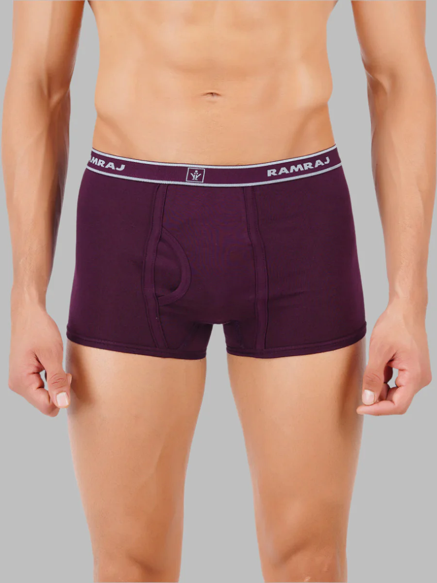 Combed Cotton Assorted Colour OE Without Pocket Trunk Vintrack (Pack of 2) - Image 2