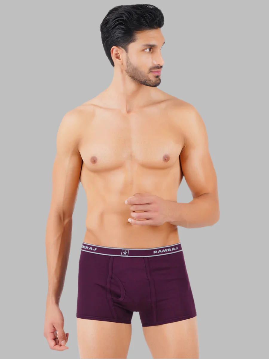 Combed Cotton Assorted Colour OE Without Pocket Trunk Vintrack (Pack of 2) - Image 3