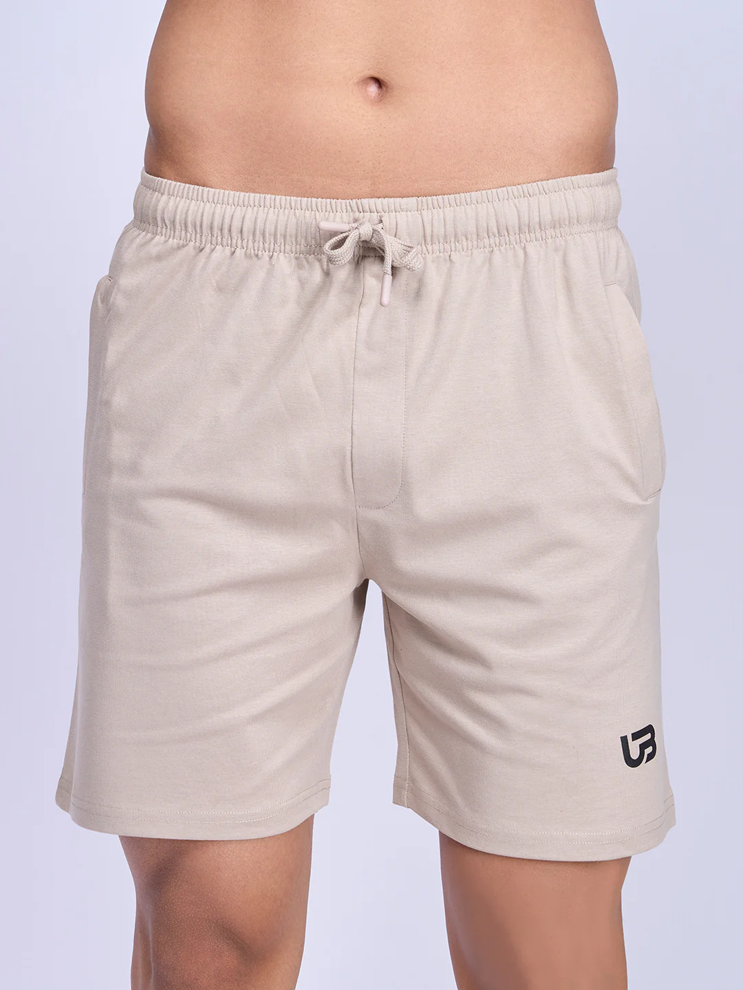 Combed Cotton Rich Agile Shorts Beige AGS6