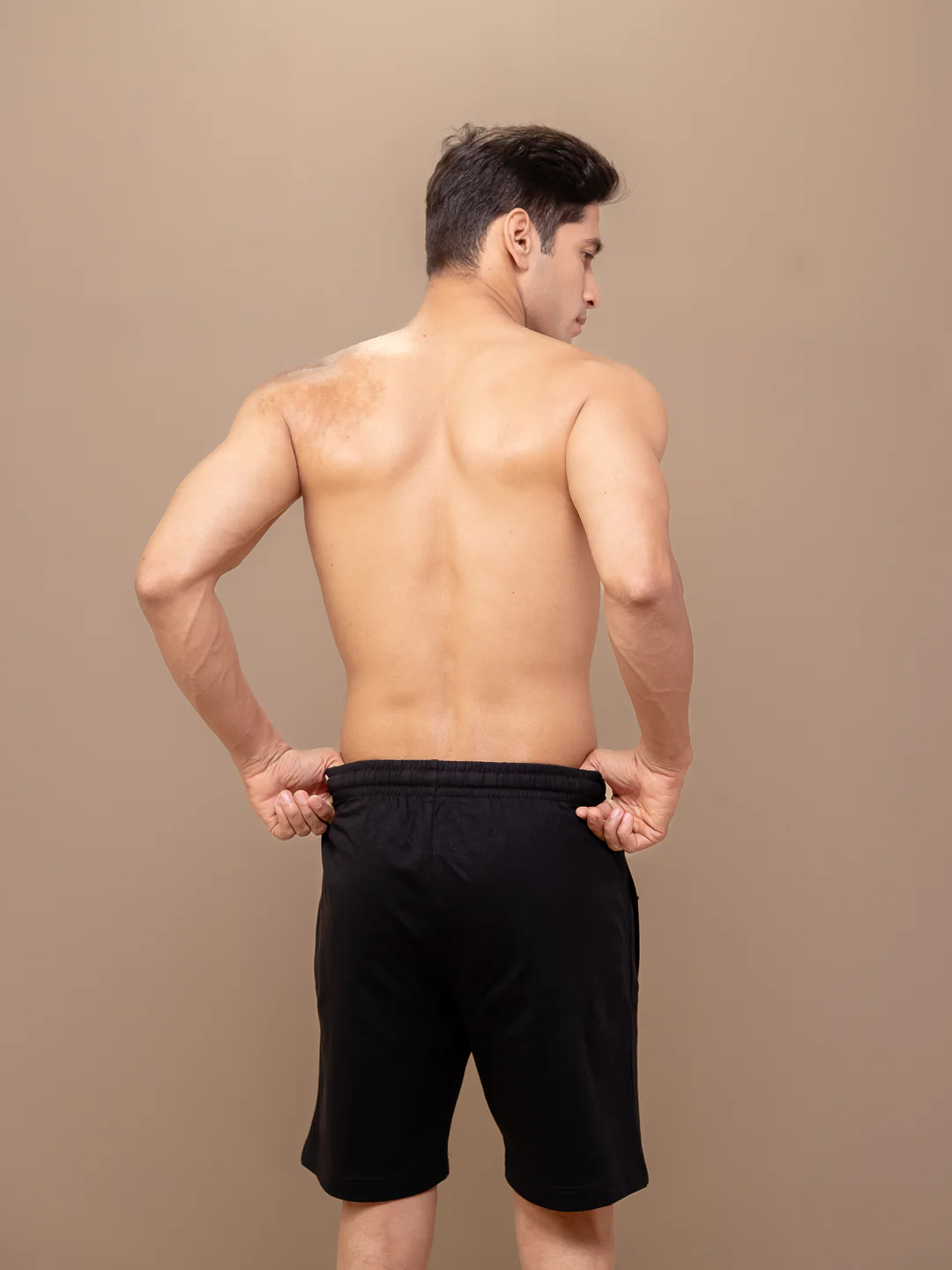 Combed Cotton Rich Agile Shorts Black AGS3 - Image 4