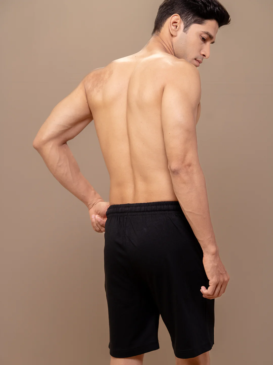 Combed Cotton Rich Agile Shorts Black AGS3 - Image 5