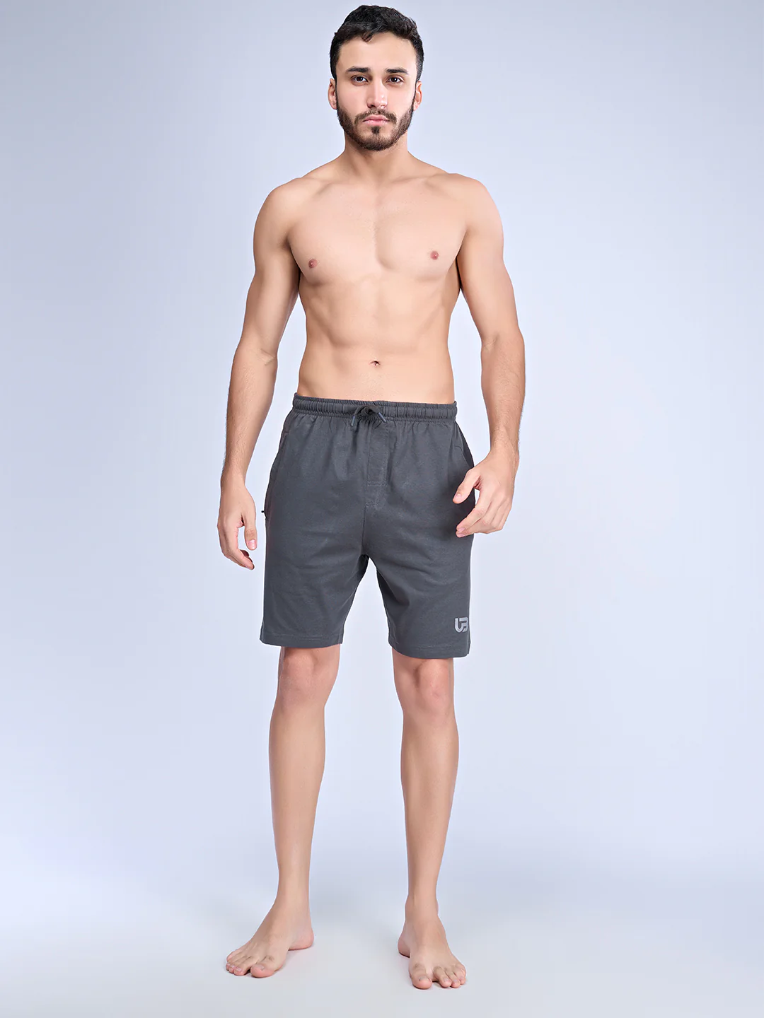 Combed Cotton Rich Agile Shorts Dark Grey AGS2 - Image 4