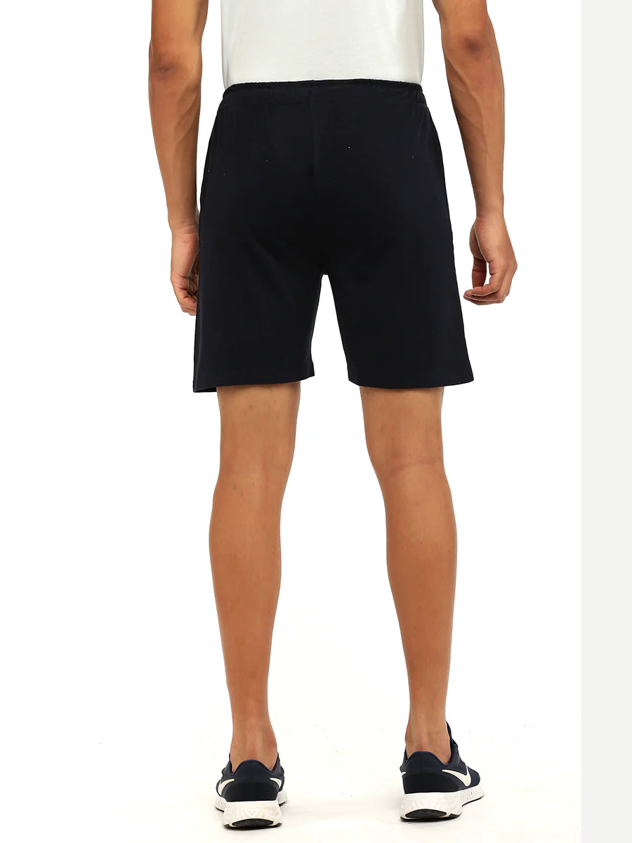 Combed Cotton Rich Agile Shorts Navy AGS4 - Image 4