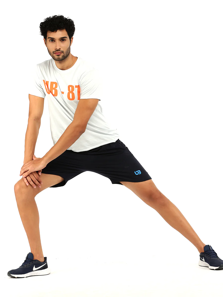 Combed Cotton Rich Agile Shorts Navy AGS4 - Image 5