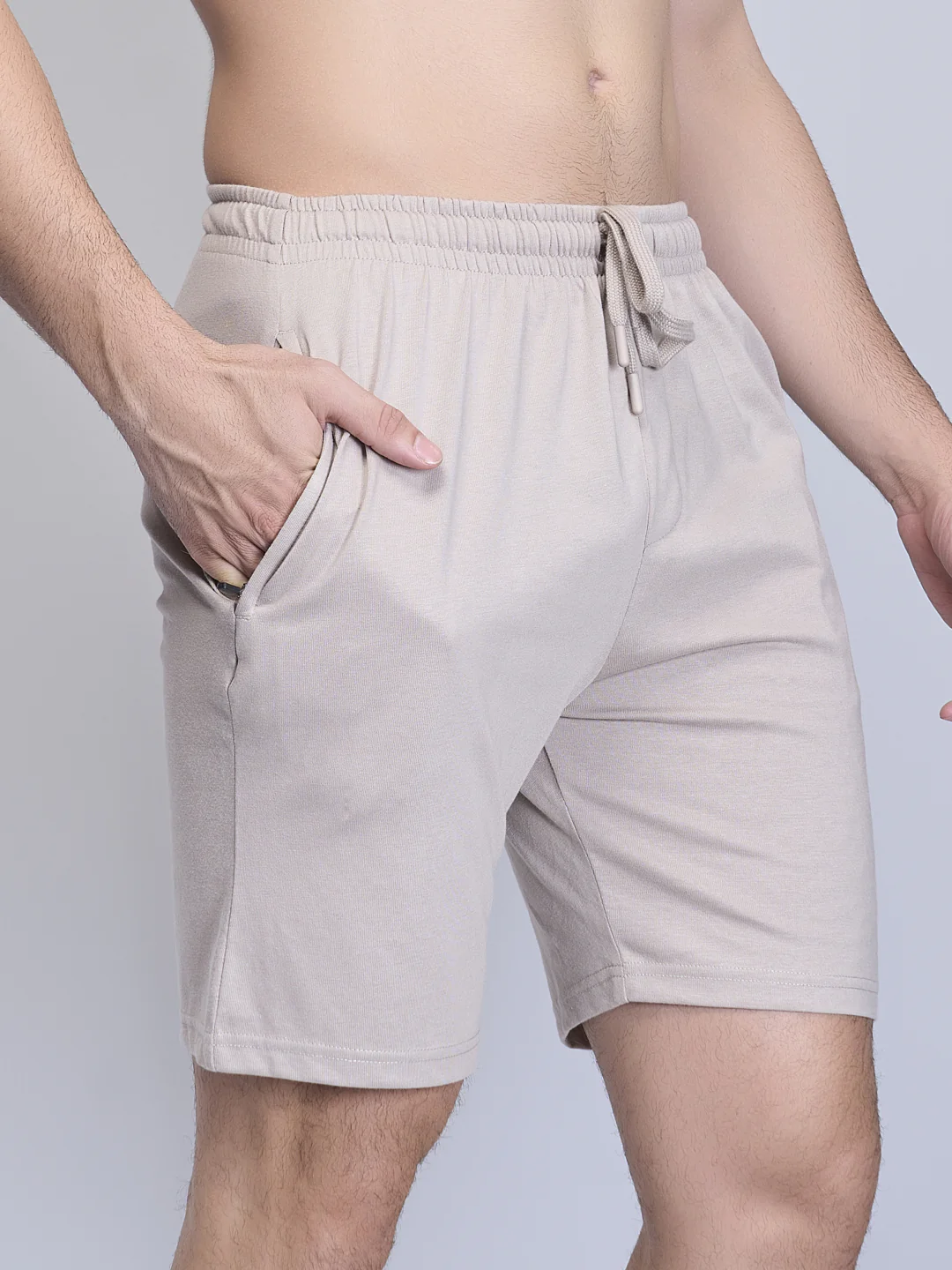 Combed Cotton Rich Expert Shorts Beige ES6
