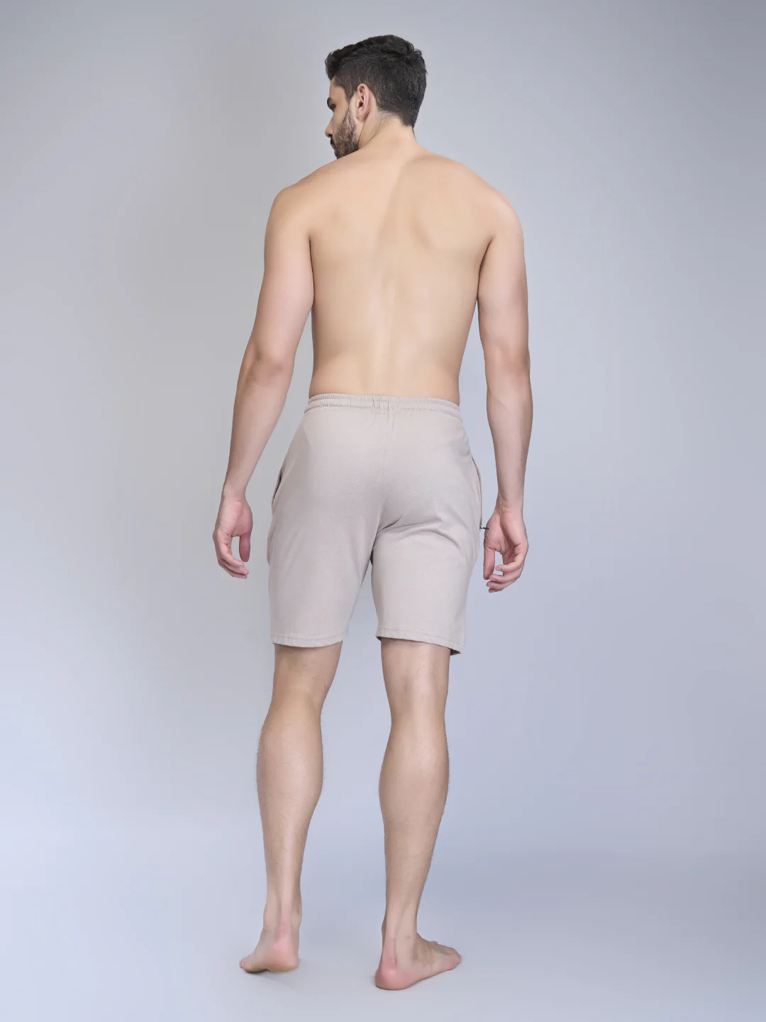 Combed Cotton Rich Expert Shorts Beige ES6 - Image 3