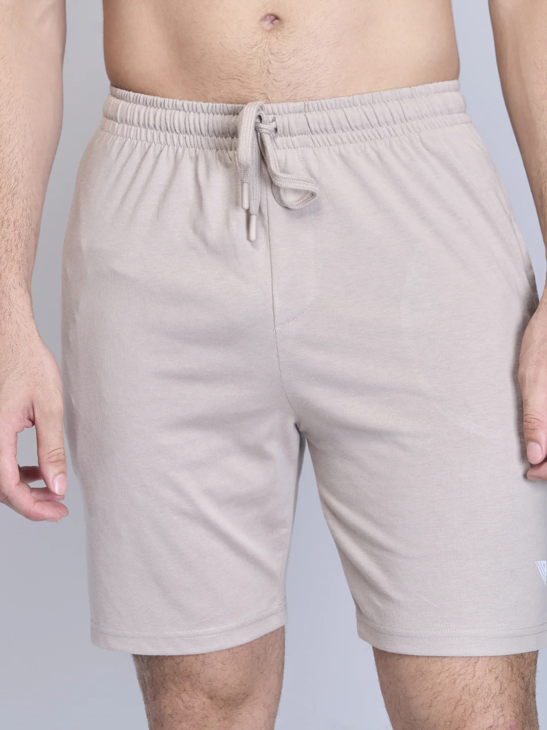 Combed Cotton Rich Expert Shorts Beige ES6 - Image 4