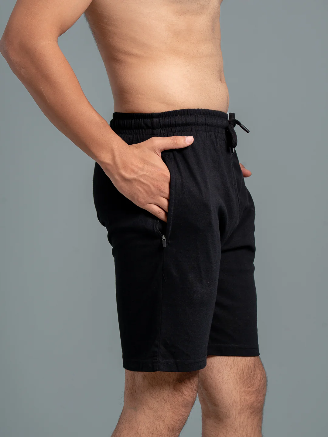Combed Cotton Rich Expert Shorts Black ES1 - Image 3