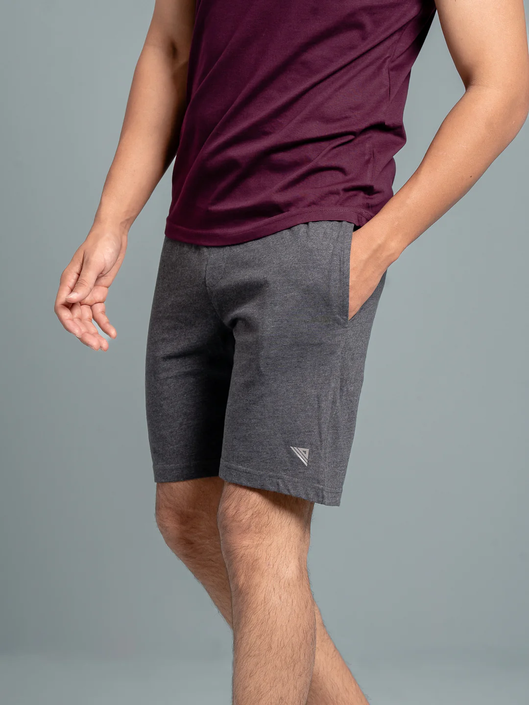 Combed Cotton Rich Expert Shorts Charcoal ES8 - Image 5
