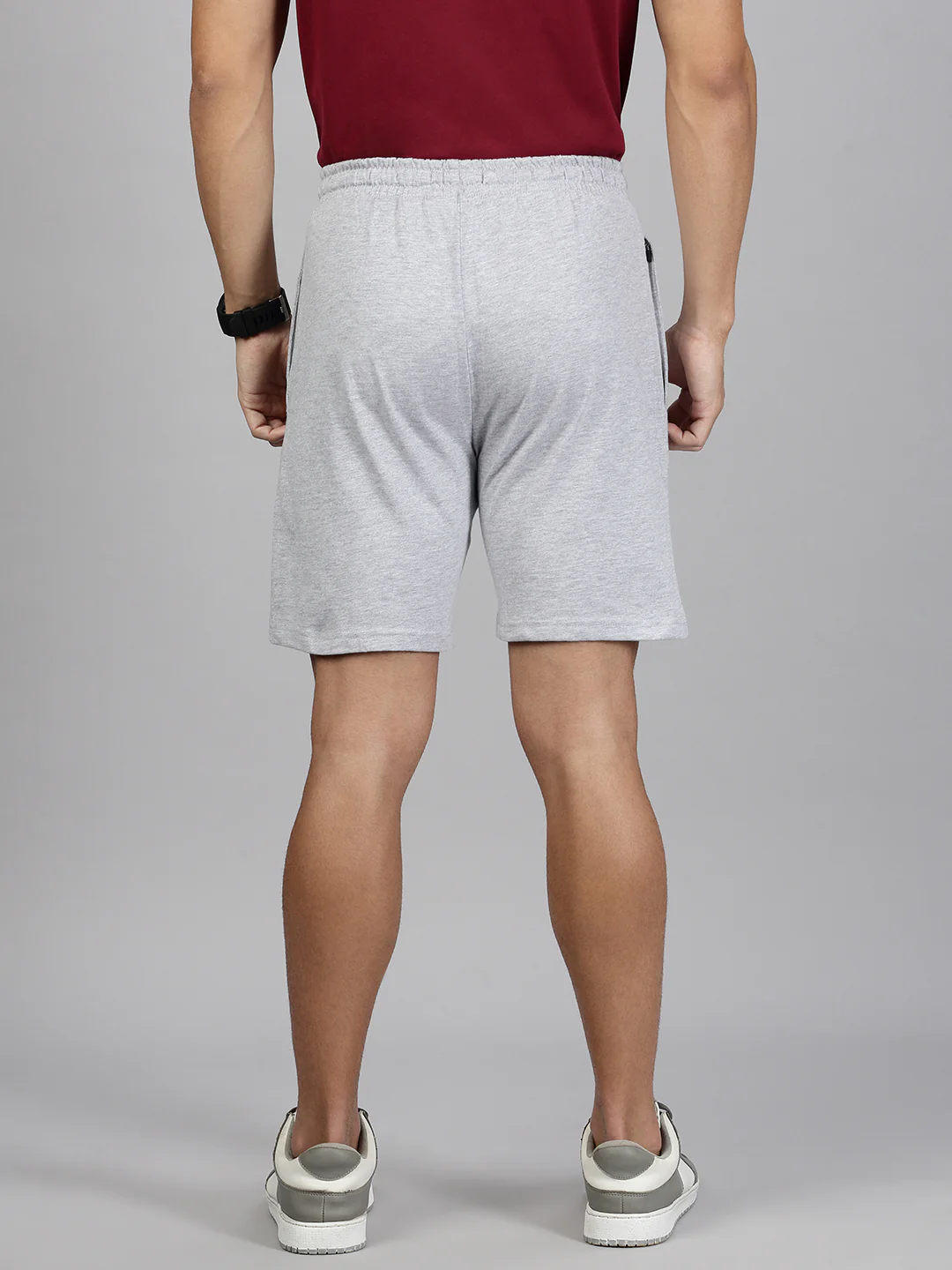 Combed Cotton Rich Expert Shorts Grey ES3 - Image 3
