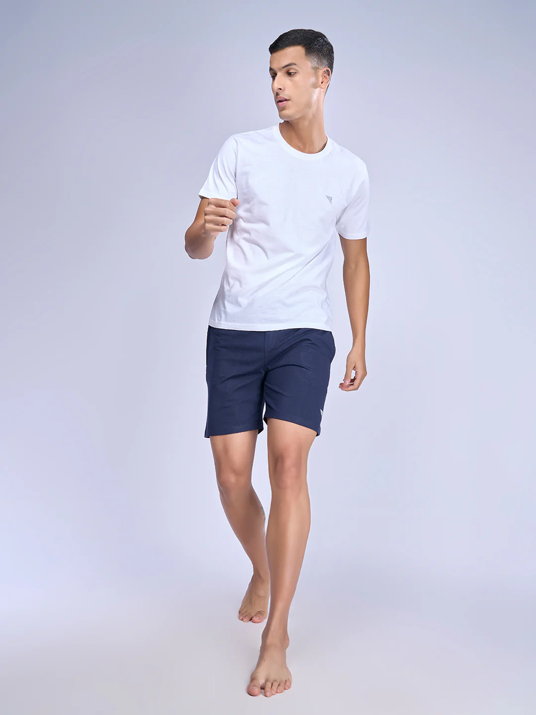 Combed Cotton Rich Expert Shorts Navy ES2 - Image 3