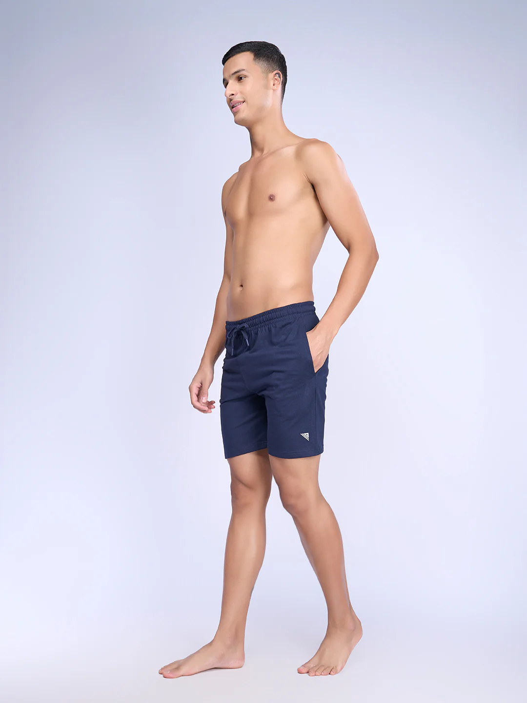 Combed Cotton Rich Expert Shorts Navy ES2 - Image 4