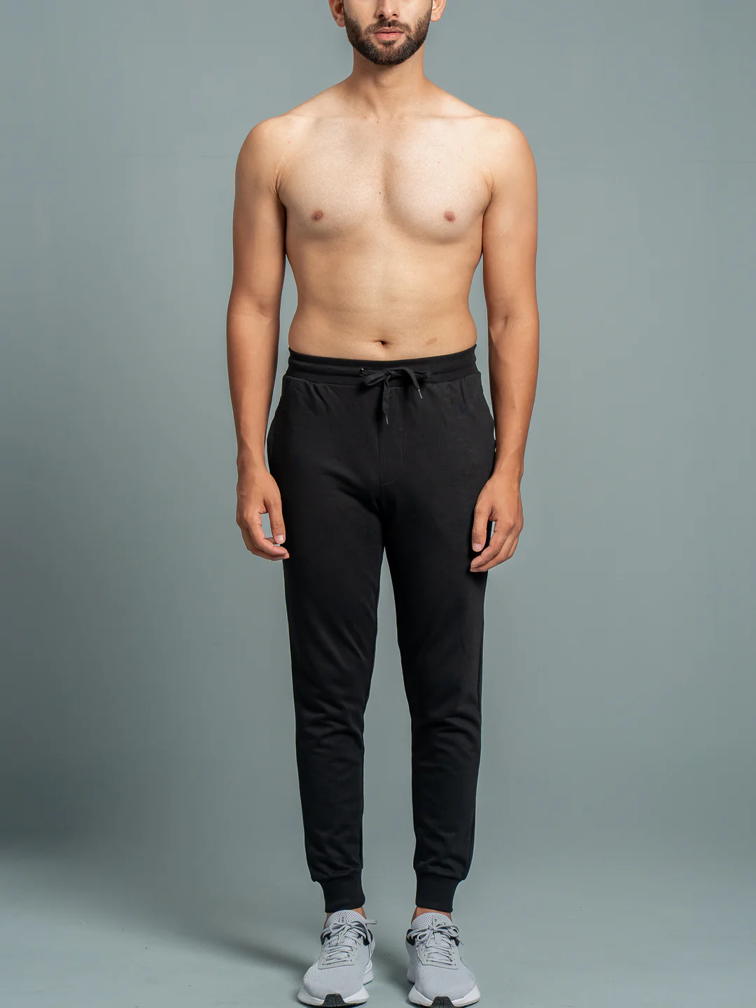 Combed Cotton Rich Jogger with Side Pockets Black JP3 - Image 2