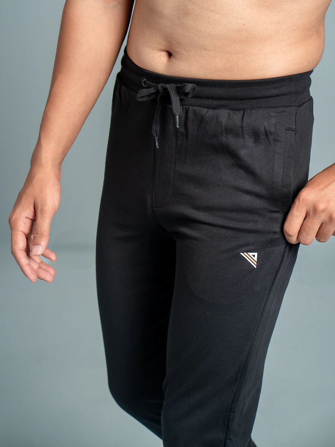Combed Cotton Rich Jogger with Side Pockets Black JP3 - Image 3