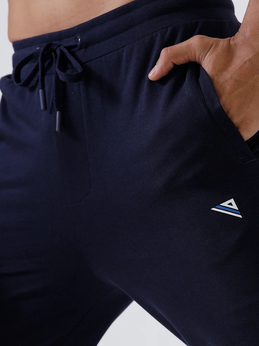 Combed Cotton Rich Jogger with Side Pockets Navy JP4 - Image 4