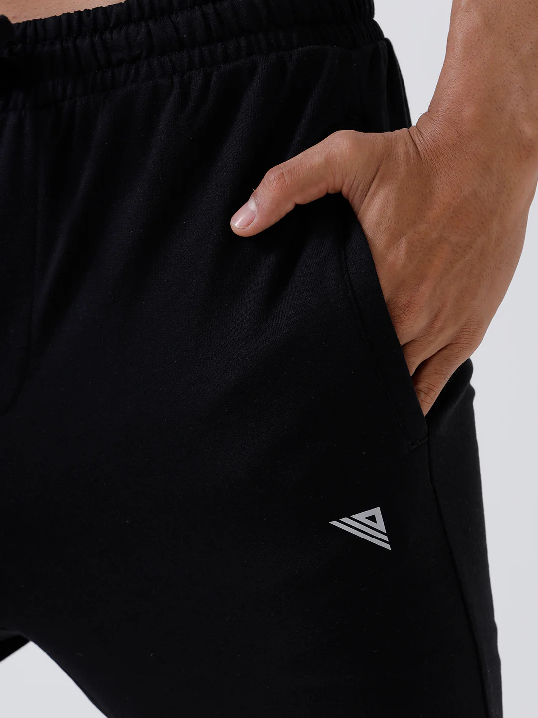 Combed Cotton Rich Track Pant with Side Pockets Black ETT1 - Image 5