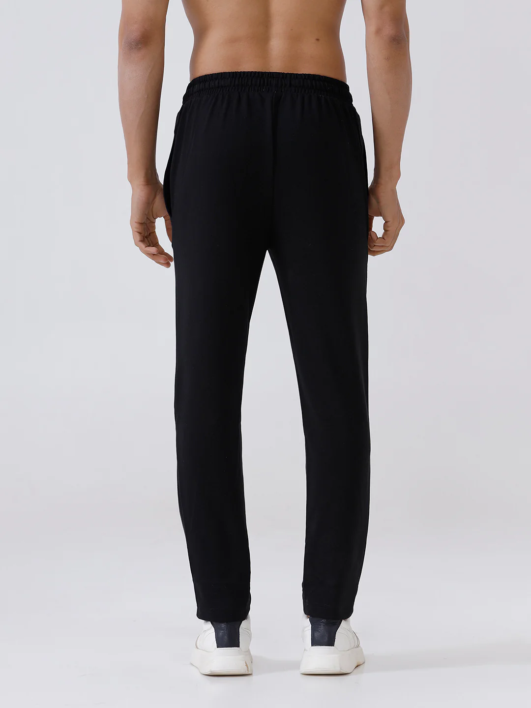 Combed Cotton Rich Track Pant with Side Pockets Black ETT1 - Image 6