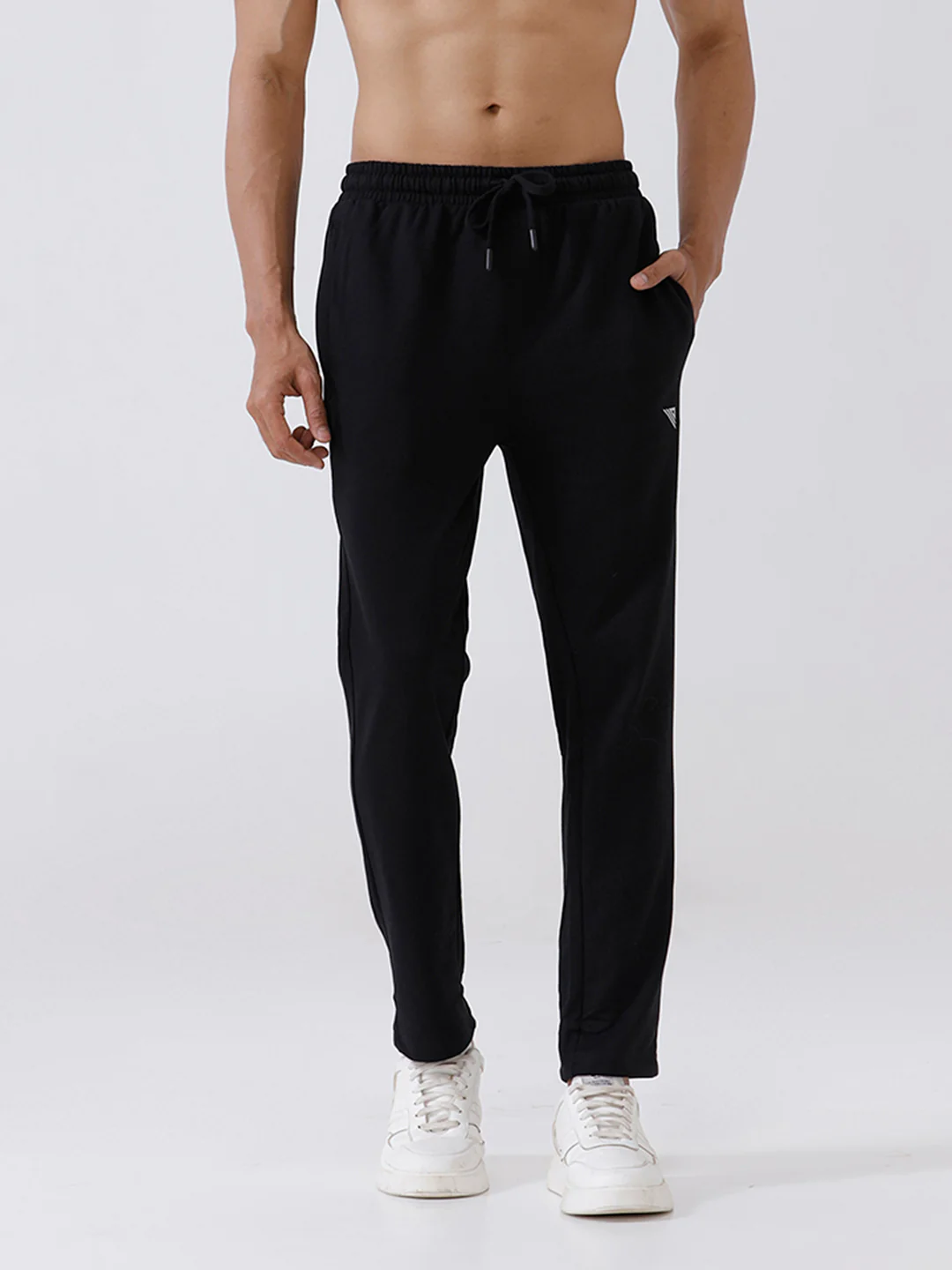 Combed Cotton Rich Track Pant with Side Pockets Black ETT1 - Image 7