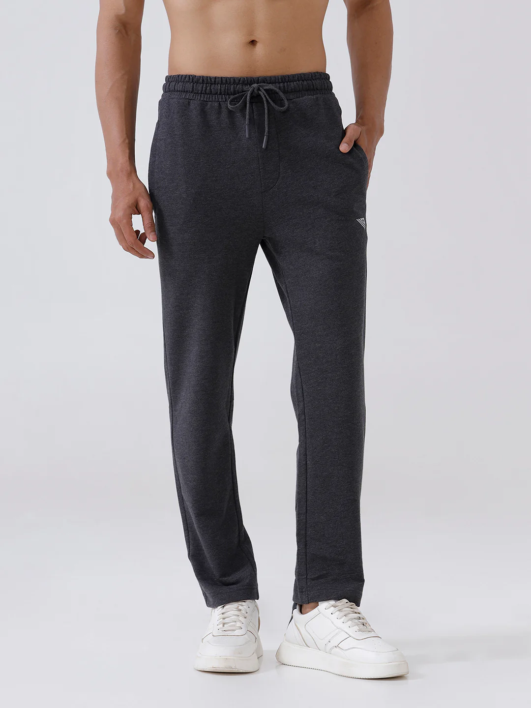 Combed Cotton Rich Track Pant with Side Pockets Charcoal ETT4
