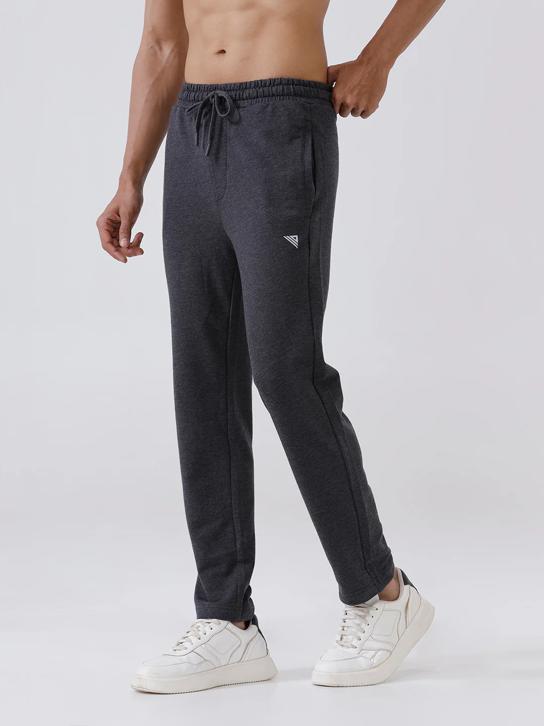 Combed Cotton Rich Track Pant with Side Pockets Charcoal ETT4 - Image 3