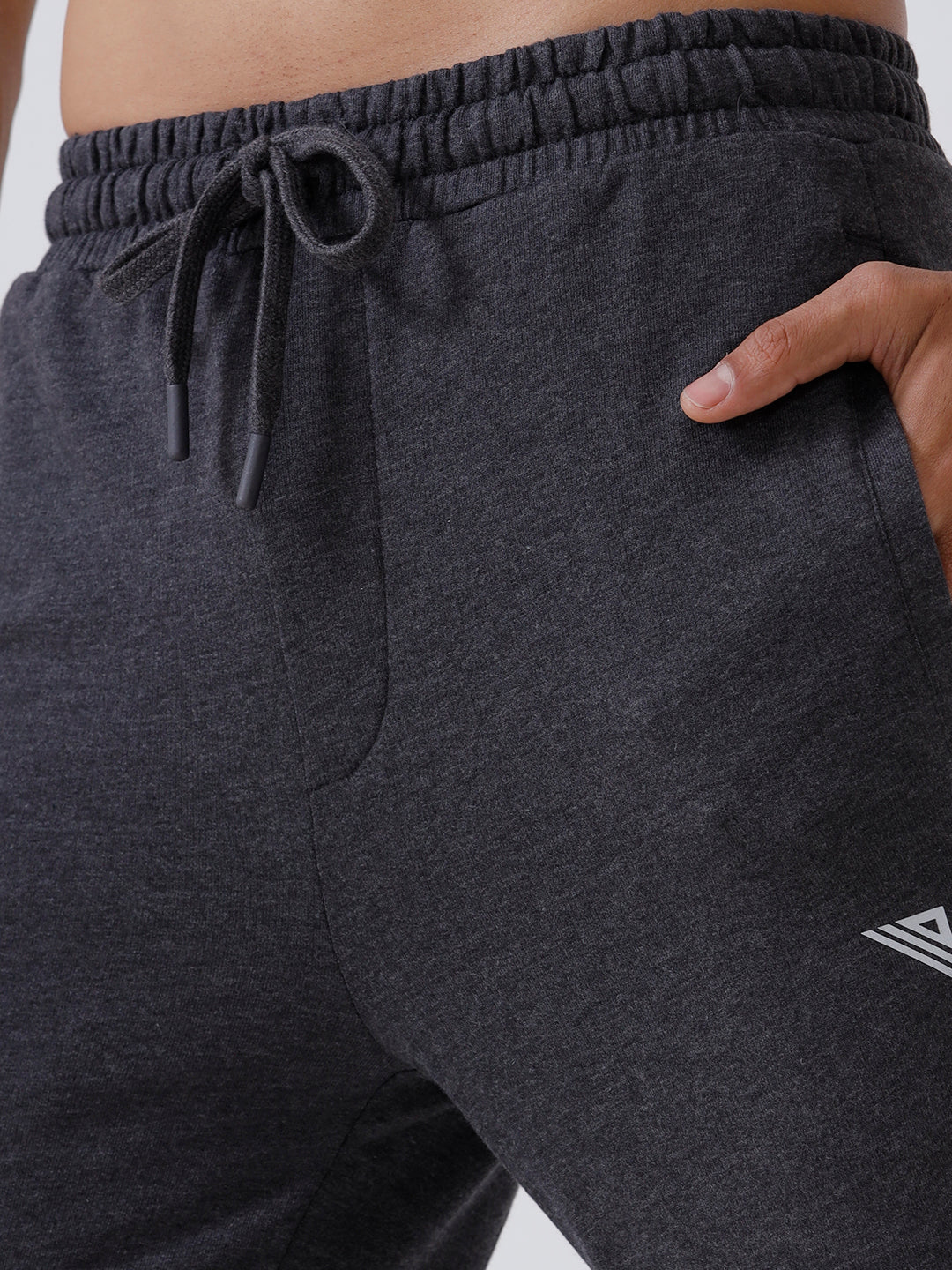 Combed Cotton Rich Track Pant with Side Pockets Charcoal ETT4 - Image 4