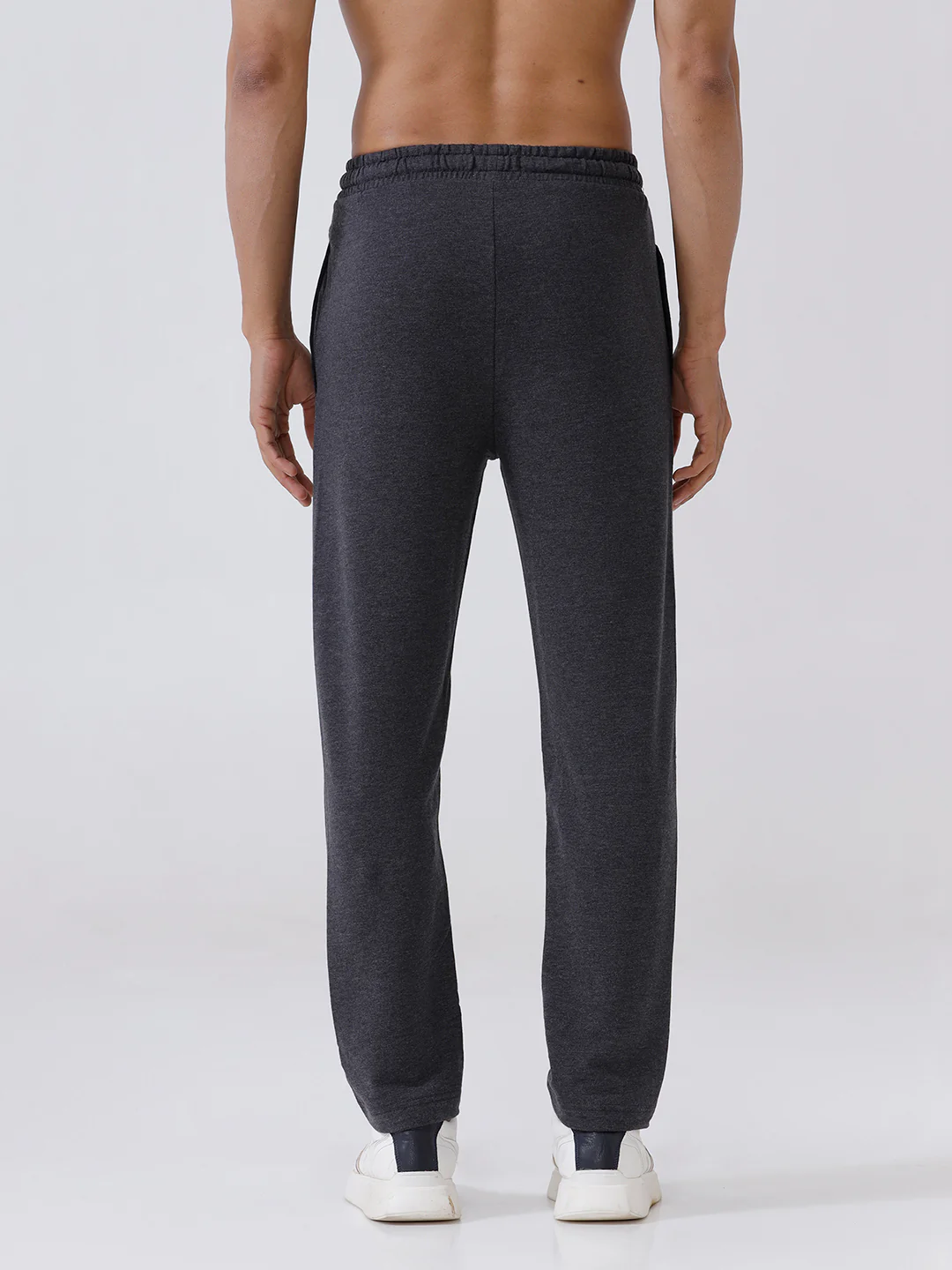 Combed Cotton Rich Track Pant with Side Pockets Charcoal ETT4 - Image 5