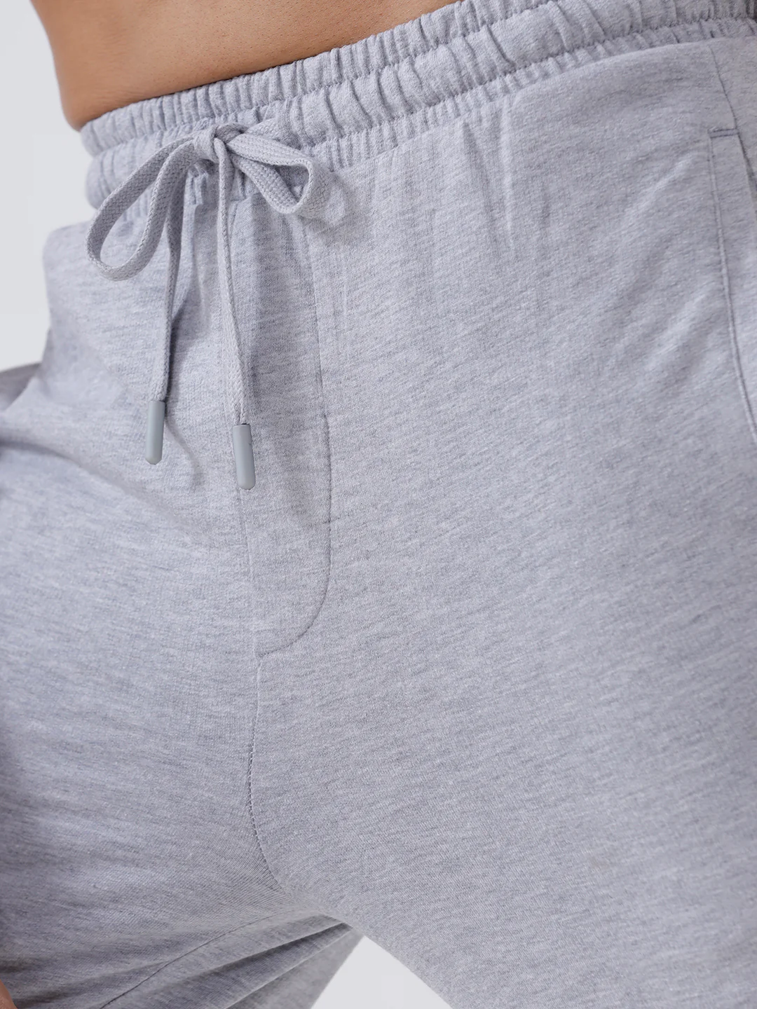 Combed Cotton Rich Track Pant with Side Pockets Grey Melange ETT3 - Image 5