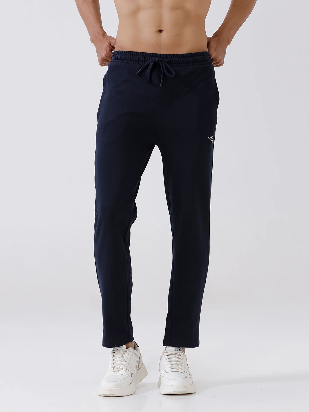 Combed Cotton Rich Track Pant with Side Pockets Navy ETT2