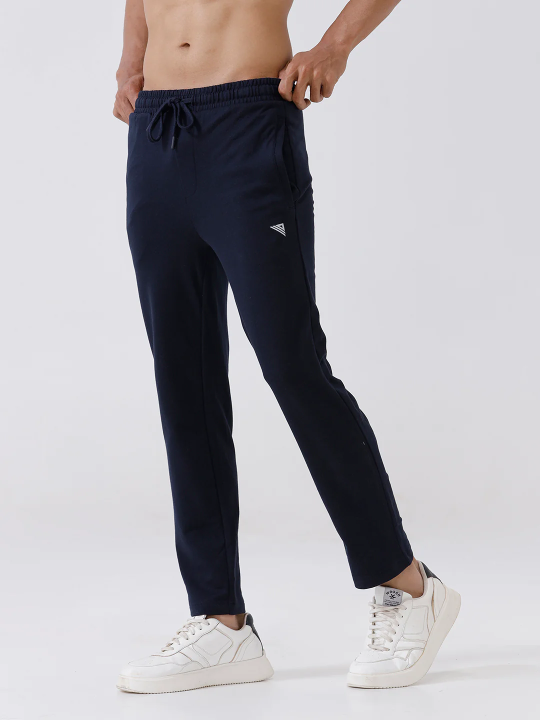 Combed Cotton Rich Track Pant with Side Pockets Navy ETT2 - Image 3