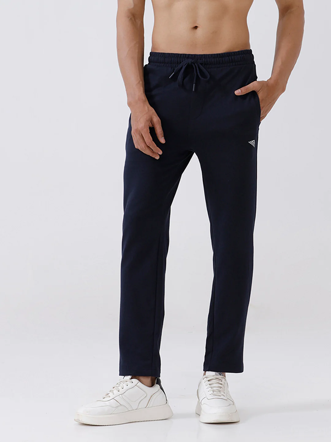 Combed Cotton Rich Track Pant with Side Pockets Navy ETT2 - Image 7