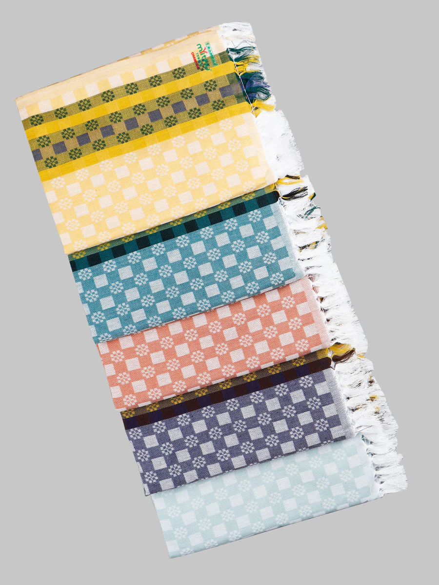 Cotton Assorted Colour Bath Towel Champion (Pack of 2)