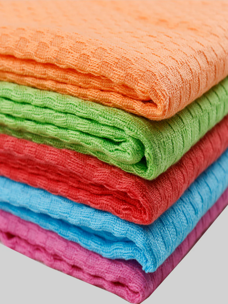 Cotton Assorted Colour Bath Towel Chariot - Image 7