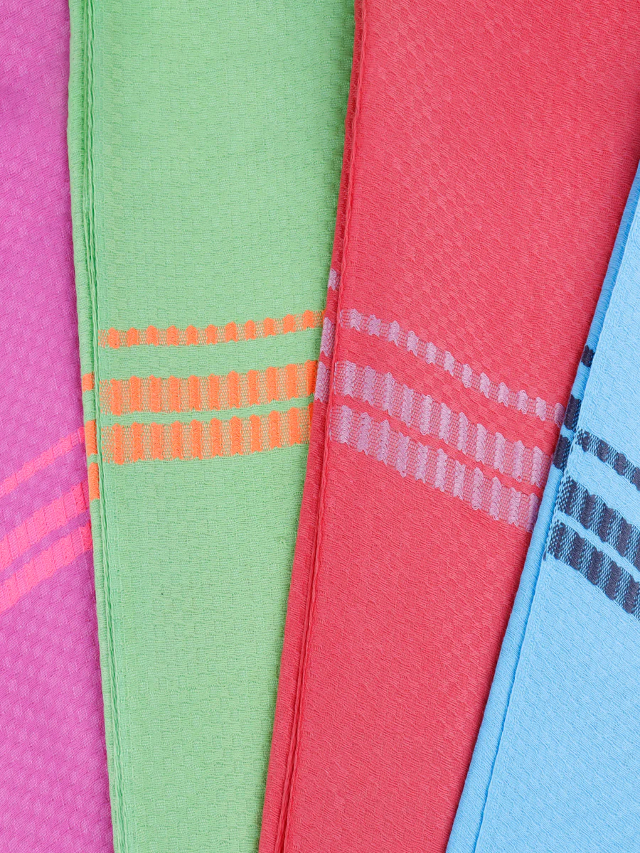 Cotton Assorted Colour Bath Towel Chariot - Image 9