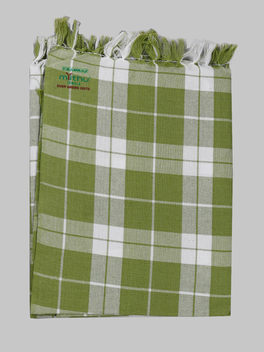 Cotton Assorted Colour Bath Towel Ever Green Pack of 2 - Image 4