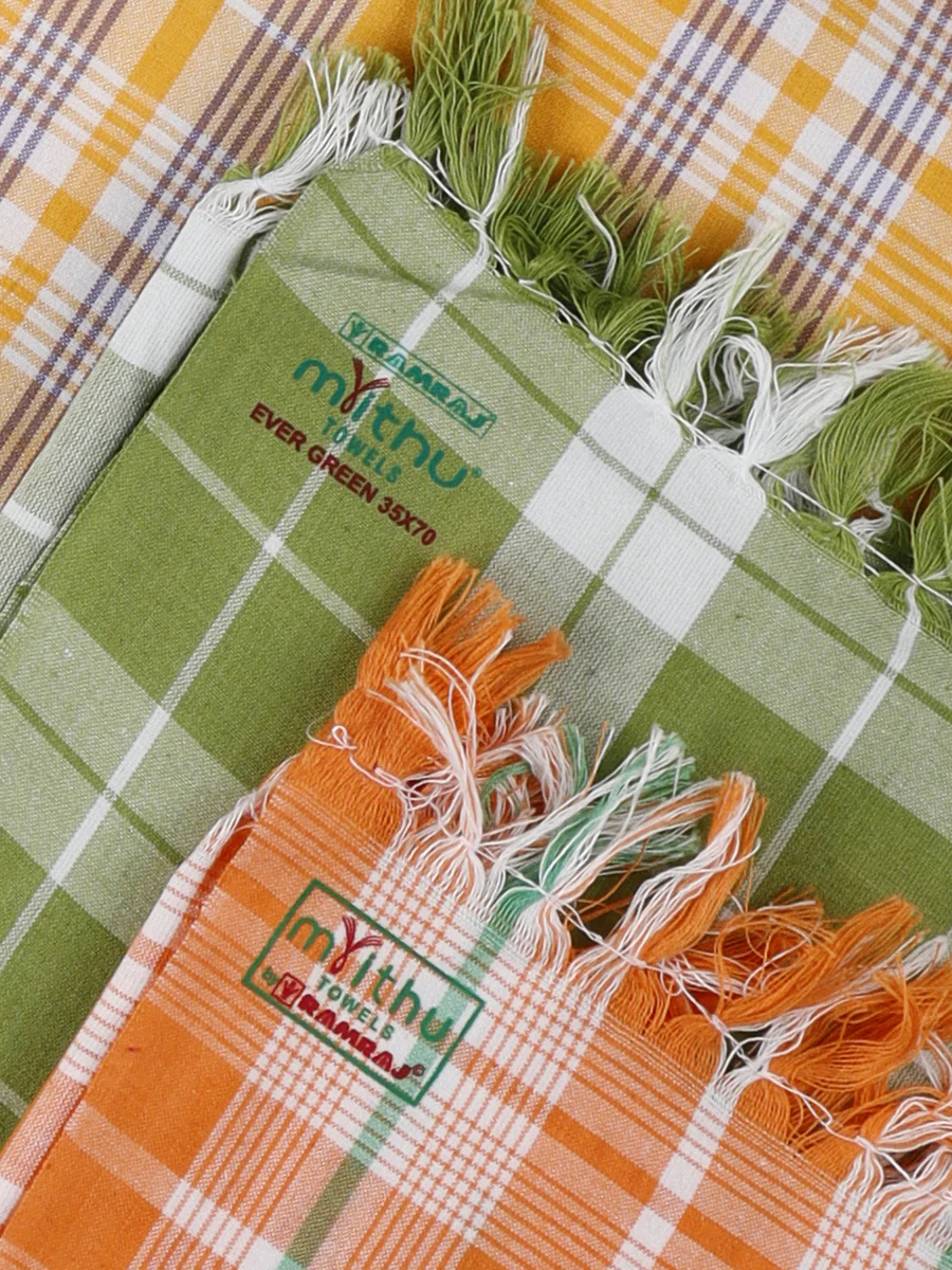 Cotton Assorted Colour Bath Towel Ever Green Pack of 2 - Image 8