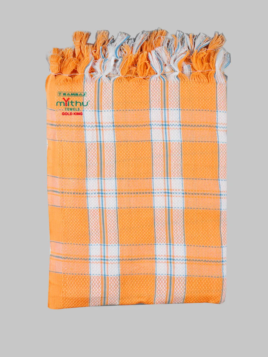 Cotton Assorted Colour Bath Towel Gold King (Pack of 2) - Image 3