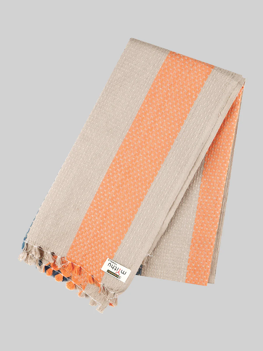 Cotton Assorted Colour Bath Towel Marutham (Pack of 2) - Image 5