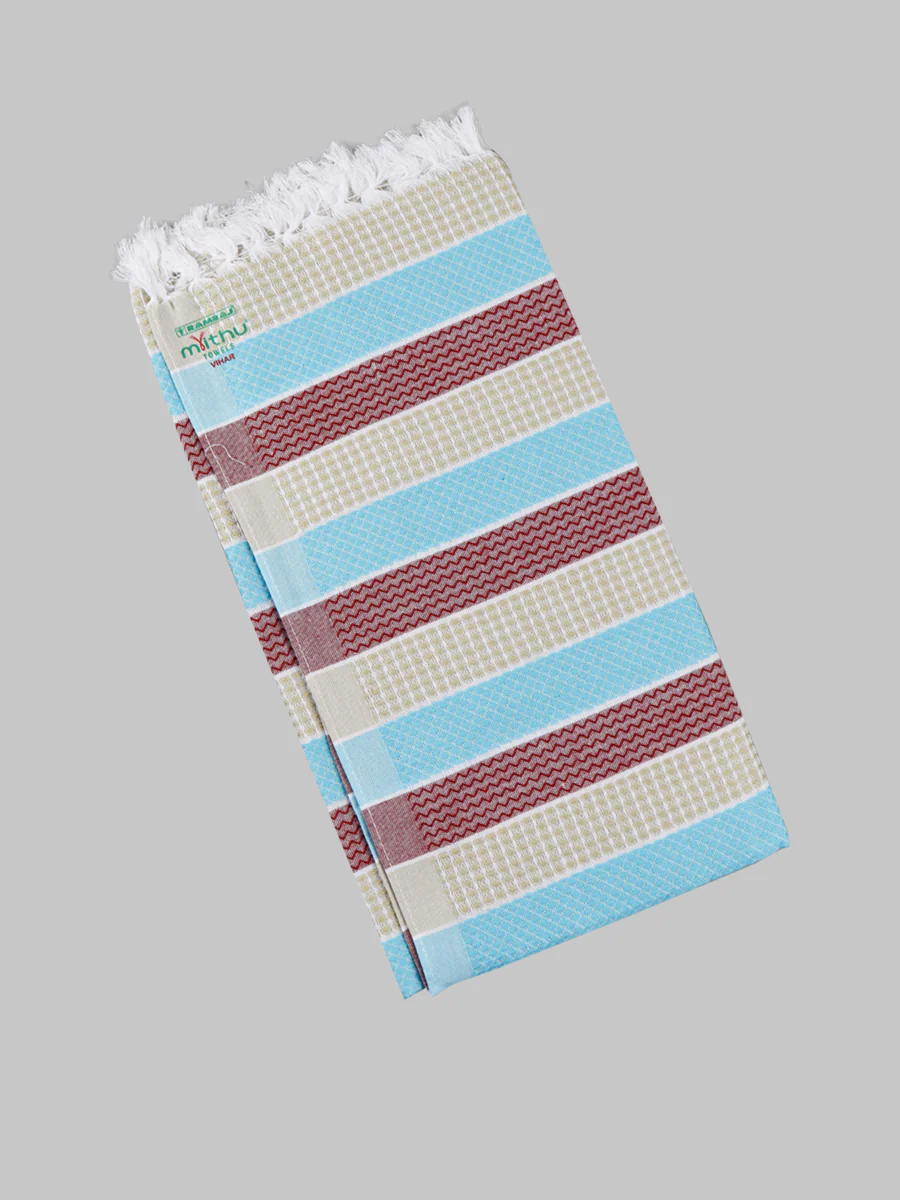 Cotton Assorted Colour Bath Towel Vihar Special New (Pack of 2) - Image 3