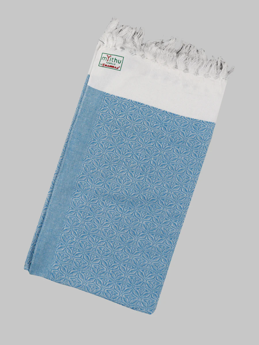 Cotton Assorted Colour Butterfly Bath Towel (2 PCs Pack) - Image 5