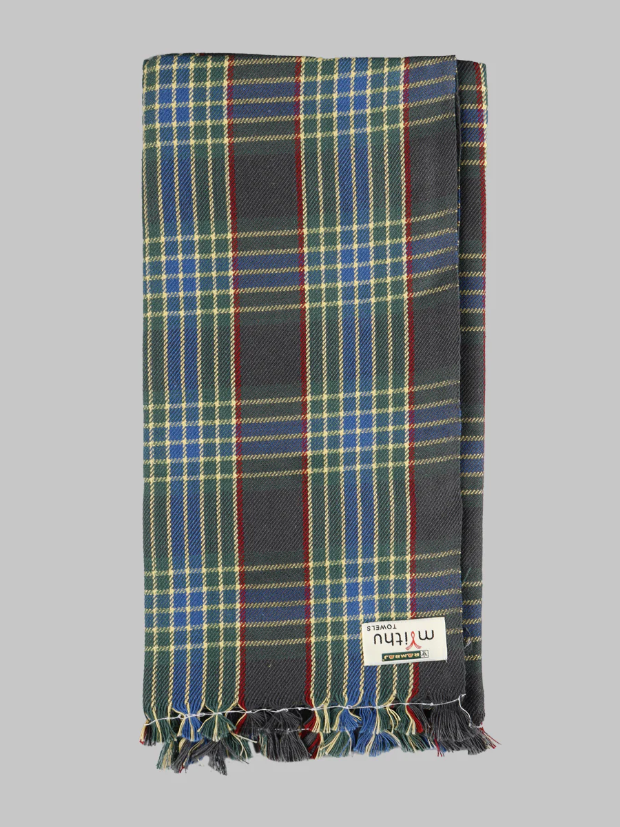 Cotton Assorted Colour Checked Bath Towel Chapter (Pack of 2) - Image 6