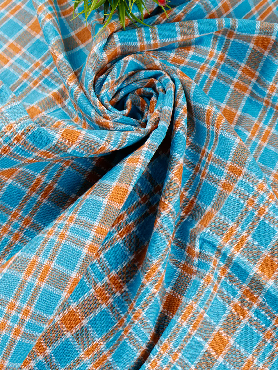 Cotton Assorted Colour Checked Bath Towel ( Pack Of 2 ) - Image 10