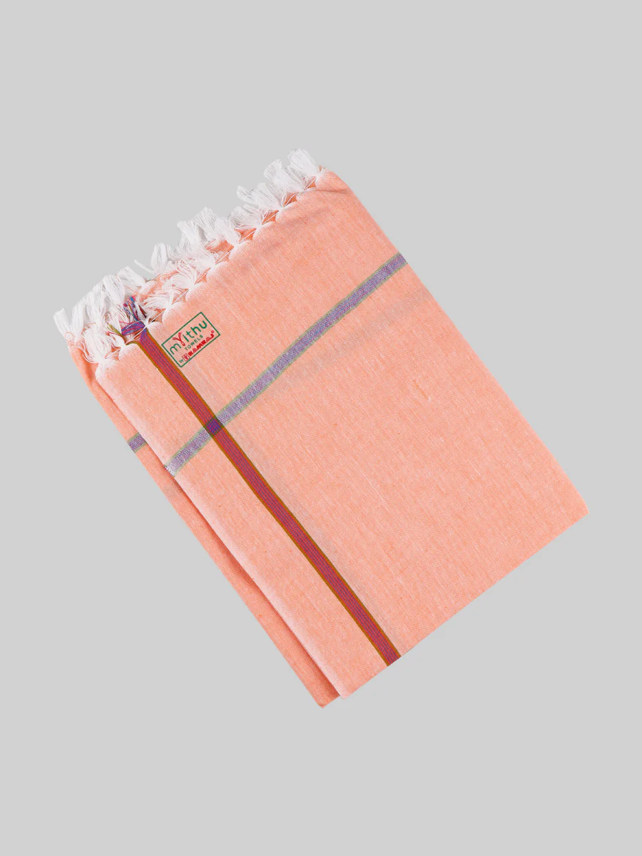 Cotton Assorted Colour Softest Checked Bath Towel Haiku Colour (2 Pcs Pack) - Image 2