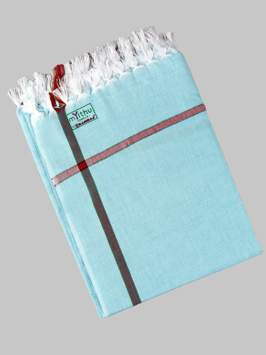 Cotton Assorted Colour Softest Checked Bath Towel Haiku Colour (2 Pcs Pack) - Image 3