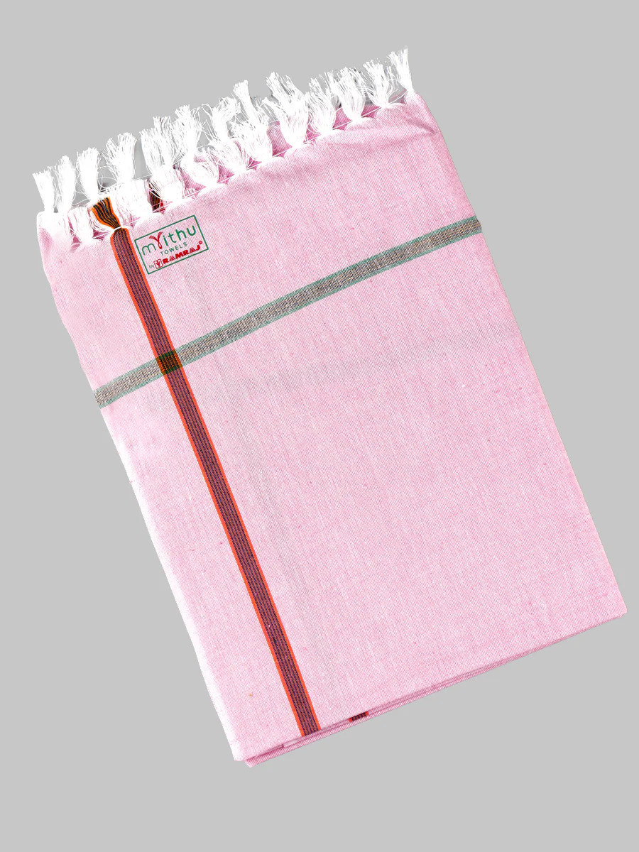 Cotton Assorted Colour Softest Checked Bath Towel Haiku Colour (2 Pcs Pack) - Image 4