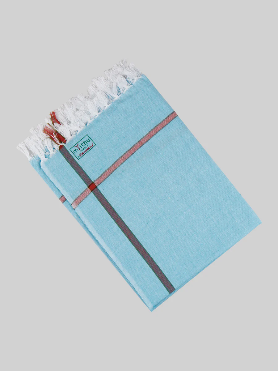 Cotton Assorted Colour Softest Checked Bath Towel Haiku Colour (2 Pcs Pack) - Image 7