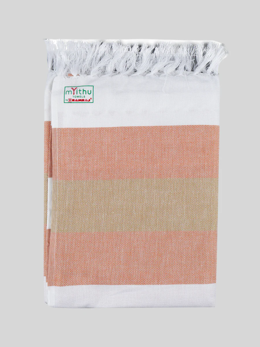 Cotton Assorted Colour Stripes Designed Bath Towel Pretty (Pack of 2) - Image 4