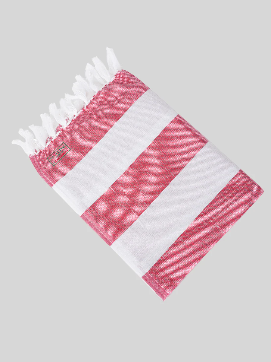 Cotton Assorted Colour Stripes Designed Bath Towel Pretty (Pack of 2) - Image 8